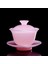 Yeşim Porselen Çay Kase 100 ml Pembe Hibiscus Çay Tureen Çin Kung Fu Çay Seti Teaware Master Cup Gaiwan Koleksiyonu El Sanatları Hediye | Çay Tureen (Yurt Dışından) 2