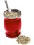 8 Oz Yerba Mate Doğal Kabak Çay Kupası - Kırmızı (Yurt Dışından) 1