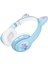 Kablosuz Kulaklıklar Katlanabilir Gerilebilir Dahili Mic Spor Hifi Ses Oyunu Mavi (Yurt Dışından) 2
