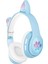 Kablosuz Kulaklıklar Katlanabilir Gerilebilir Dahili Mic Spor Hifi Ses Oyunu Mavi (Yurt Dışından) 3