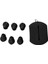 3 Pairs Hooks Earpod Kulak Spor Kanca Kapak Silikon Siyah Için (Yurt Dışından) 3