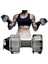 2.2 L Dumbbell Şekilli Su Şişesi, Büyük Kapasiteli Çevirme Üst Sızdırmaz Kapak (Siyah) (Yurt Dışından) 2