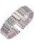 Paslanmaz Çelik Watch Band Bilezik Kadın Erkek Gümüş Düz Uç Watch Band Kayış Izle Aksesuarları | Bantları Izle (Yurt Dışından) 1