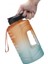 2.2l Motivasyonel Su Şişesi Geniş Ağız, Taşınabilir Degrade Spor Şişesi (Turuncu Yeşil) (Yurt Dışından) 3
