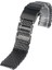 20MM Serin Üstün Köpekbalığı Mesh Watchband Siyah Bilek Watch Band Askı Lüks Katı Bağlantı Paslanmaz Çelik Değiştirme | Örgü Kordonlu Band | Köpekbalığı Meshwatchband Siyah (Yurt Dışından) 3