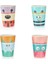 4 Adet Çocuk Bardak Set Doğal Bambu Fiber Bebek Fincan Yürüyor Su Takım Elbise Karikatür Hayvan Sevimli Yaratıcı Çocuk Kupası Günlük Kullanım Bardak | Kupa (Set A) (Yurt Dışından) 1