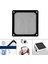 Pc Fan Toz Filtresi Siyah Toz Geçirmez Filtre Kapak Kılıf Kapak Manyetik Çerçeve Vida Delikli 12 cm (Yurt Dışından) 4