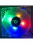 12 V Fırçasız Soğutma Fanı 4 LED 80MM 8 cm Sessiz Bilgisayar Kasası Soğutucu Fan Çok Renkli (Yurt Dışından) 2