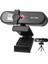 4 K Hd USB Webcam Web Kamera W / Video Oyunu Için Mikrofon Döndürülebilir 2k Siyah (Yurt Dışından) 3