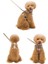 Pet Malzemeleri Tasma Set Köpek Koşum Köpek Yelek Pet Tasma Polyester Brace Göğüs Kayışı Toka Tasarım Büstü Boyutunu Ayarlayabilir | Koşumlar (Haki) (Yurt Dışından) 4