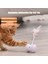 Kedi Tekerlek Oyuncak Gatos Oyuncaklar Juguetes Para Jouet Sohbet Pet Interaktif Kitten Pour Oyunu Elektrikli Led Tüy Sopa Düzensiz Döner | Kedi Oyuncakları (Mavi) (Yurt Dışından) 3