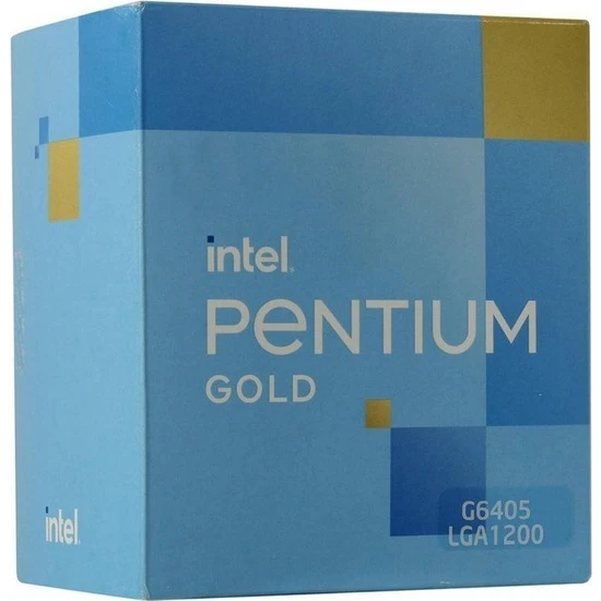 Intel Pentium Gold G6405 4.10GHz 4mb 2 Çekirdek 1200P Box Işlemci