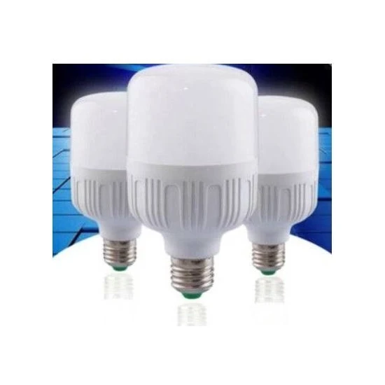 3 Adet 40 Watt Torch Ampul Büyük Boy Beyaz Işık Smd LED Tasarruflu E27 Normal Duy 230MM*135MM 40 Watt Torch