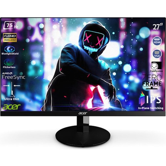 Acer SA270Abi 27" 75Hz 4ms (HDMI+Analog) FreeSync Full HD IPS Monitör UM.HS0EE.A01