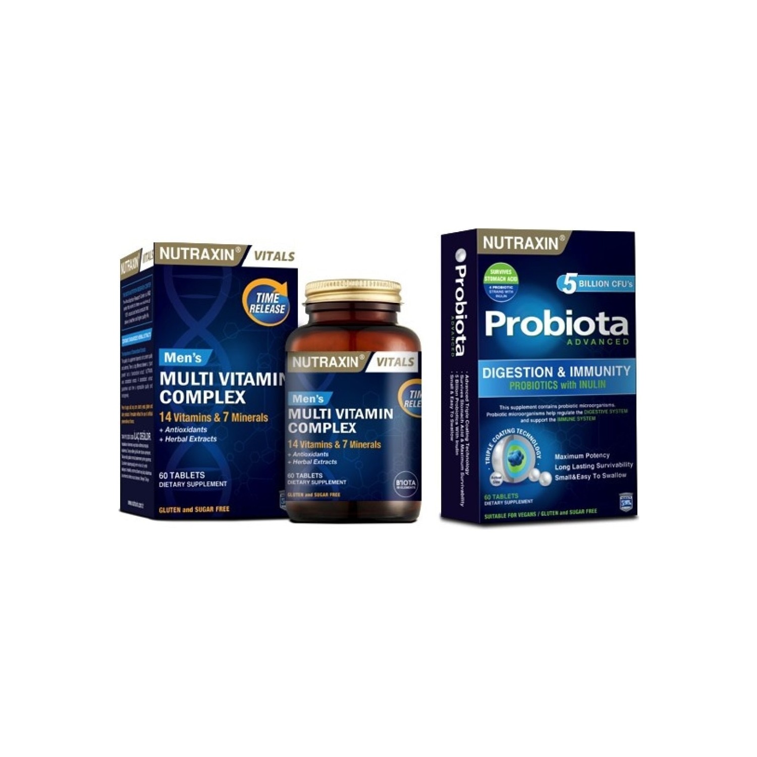 Nutraxin Multivitamin & Mineral Complex For Men 60 Tablet Fiyatı