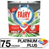Fairy Platinum Plus Bulaşık Makinesi Deterjanı Tableti / Kapsülü 75 Yıkama Black Friday Edition