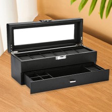 Lanfan 2-Tier Izle Kutusu Vitrin Organizatör Küpe Kolye Takı Depolama (Yurt Dışından)