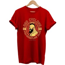 Remonz Street Fighter Zangief Baskılı %100 Pamuk Oversize T-Shirt Büyük Beden Tişört