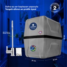 H-MAX Reverse Osmosis System Süper Sarım Membran 13 Aşama 9 Litre Çelik Tanklı Su Arıtma Cihazı