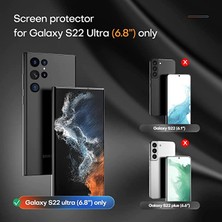 Wowlett Samsung Galaxy S22 Ultra Uyumlu Tam Kaplayan Nano Esnek Ekran Koruyucu ve Arka Kamera Koruyucu