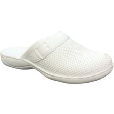 Gezer 5843 Beyaz Kapalı Erkek Banyo/bahçe Terlik