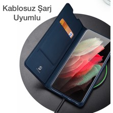 Dux Ducis Sm Galaxy S21 Kılıf Kapaklı Flip Cover Kılıf Skinpro Series