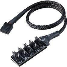 Akasa Flexa FP5H 4-Pin Pwm Çoğaltıcı 5 Port Hub Kablo (AK-CBFA08-30BK)