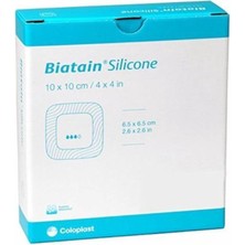 Coloplast 33435 Biatain Silikon Yapışkan Köpüklü 10 x 10 Yara Örtüsü 10'lu