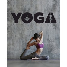 Sticker Sepetim Duvar Dekoru - Yoga Dekoratif Duvar Sticker