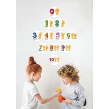 Sticker Sepetim Çocuk Odası Duvar Sticker Ingilizce Rakamalar Numbers