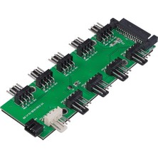 Akasa Flexa FP10H 4-Pin Pwm Çoğaltıcı 10 Port Hub Kablo (AK-CBFA09-50BK)