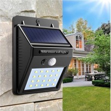 Gaman 20 LED 3 Mod Hareket Sensörlü Güneş Enerjili Solar Duvar Lambası