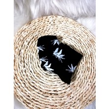 Dream Butik Yaprak Siyah Beyaz Çorap