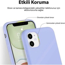 Kılıfmania Apple iPhone 13 Silikon Kılıf Altı Kapalı Içi Kadife Lansman Arka Kapak  - Kırmızı