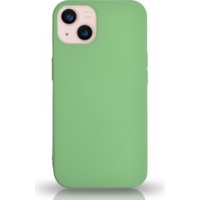 Kılıfmania Apple iPhone 13 Mini Silikon Kılıf Altı Kapalı Içi Kadife Lansman Arka Kapak  - Yeşil