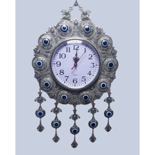 Kapadokya Hediyelik Nazar Boncuklu Jumbo Boy Duvar Saati