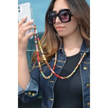 Sacce Scarves&Accessories Kırmızı Renkli Uzun Telefon Askısı Aksesuarı Charmı