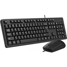 A4Tech A4 Tech KK-3330 Siyah USB Q Türkçe Klavye Mouse Set