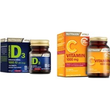 Nutraxin Vitamin D3 1000 120 Tablet C Vitamini 1000 Mg 30tablet