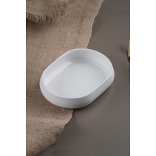 Acar Bianco Perla Porselen Kayık Tabak - 13,2 cm