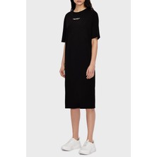 Armani Exchange Pamuklu Baskılı Yırtmaçlı Regular Fit Midi Elbise Bayan Elbise 8nyacf YJG3Z 1200