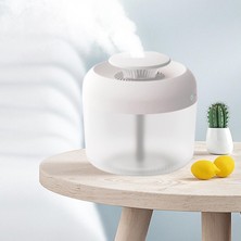 F Fityle Sis Yatak Odası Ultrasonik Hava Nemlendirici Aroma Difüzör 2.4l Hava Temizleyici Beyaz