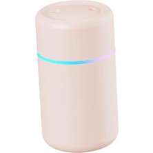 F Fityle Mini Hava Nemlendirici Ultrasonik 300ML USB Yatak Odası Araba Seyahat Pembe Için