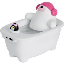 Taşınabilir Hava Nemlendirici Atomizer 550 ml Polar Bear Bathtub Araba Çocuklar Için Sessiz Kişisel Masaüstü