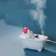 Taşınabilir Hava Nemlendirici Atomizer 550 ml Polar Bear Bathtub Araba Çocuklar Için Sessiz Kişisel Masaüstü