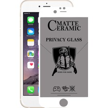 Kzy Apple iPhone 6s Tam Kaplayan Mat Seramik Nano Esnek Hayalet Ekran Koruyucu - Beyaz