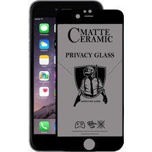 Kzy Apple iPhone 6s Plus Tam Kaplayan Mat Seramik Nano Esnek Hayalet Ekran Koruyucu - Siyah
