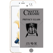 Kzy Apple iPhone 6s Plus Tam Kaplayan Mat Seramik Nano Esnek Hayalet Ekran Koruyucu - Beyaz