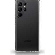 Kzy Samsung Galaxy S22 Ultra Tıpalı Kamera Korumalı Şeffaf Premier Kılıf