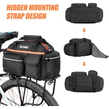 Selamm B-Soul 14L Bisiklet Mtb Bisiklet Arka Raf Kuyruk Pannier Paketi Yansıtıcı Bisiklet Araçları Saklama Çantası (Yurt Dışından)